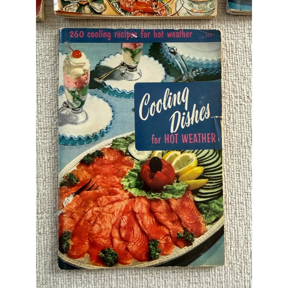 Vintage Set of 7 Culinary Arts Institute Cookbooks 1956-Melanie DeProft Director